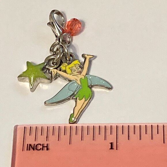 Vtg Disney Tinker Bell TInkerbell Tink Clip On Charm Zipper Pull Bag Signed - Picture 6 of 7